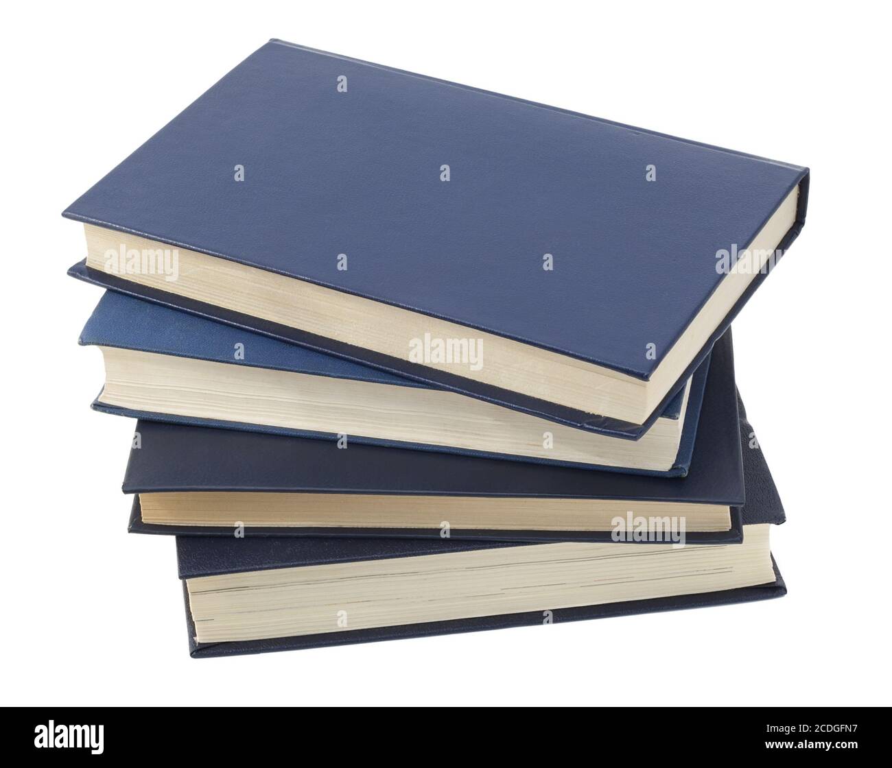 Vier blaue magische Bücher Stockfoto