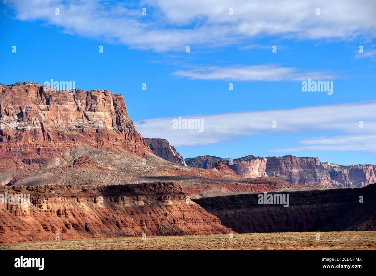 Felsformation am Vermilion Cliffs National Monument, Arizona. Stockfoto