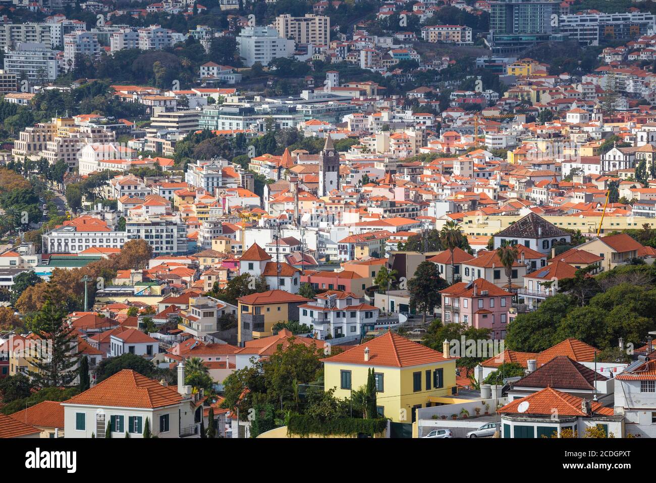 Portugal, Madeira, Funchal, Blick auf die Stadt Stockfoto