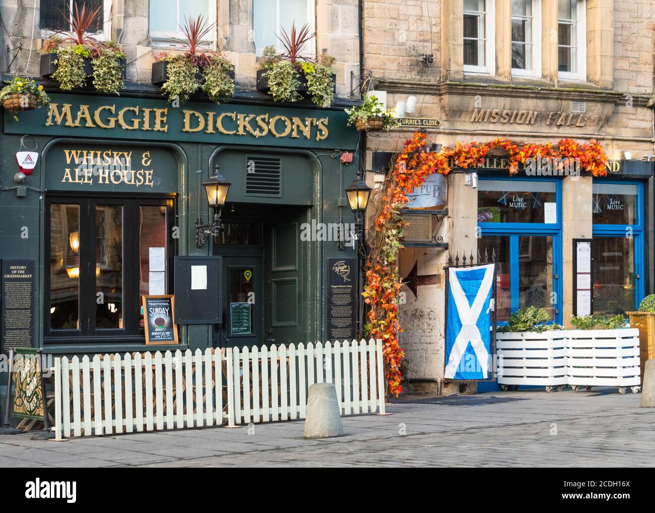 Traditionelles schottisches Pub, Edinburgh, Schottland Stockfoto