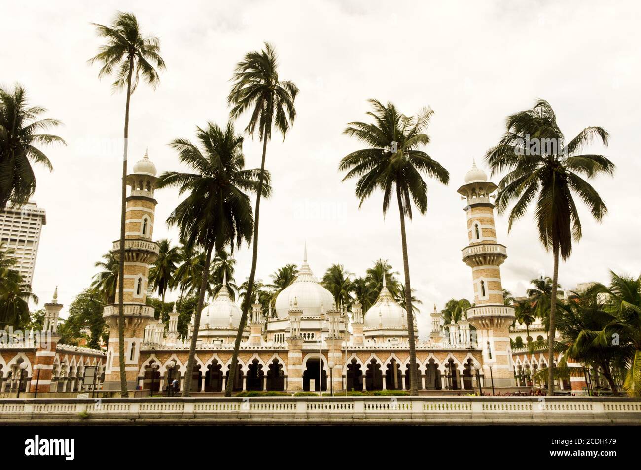 masjid jamek, Moschee in kuala lumpur, malaysia. Stockfoto