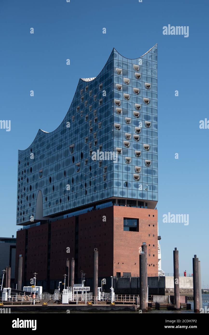 Elbphilharmonie, Hafencity, Hamburg, Deutschland Stockfoto