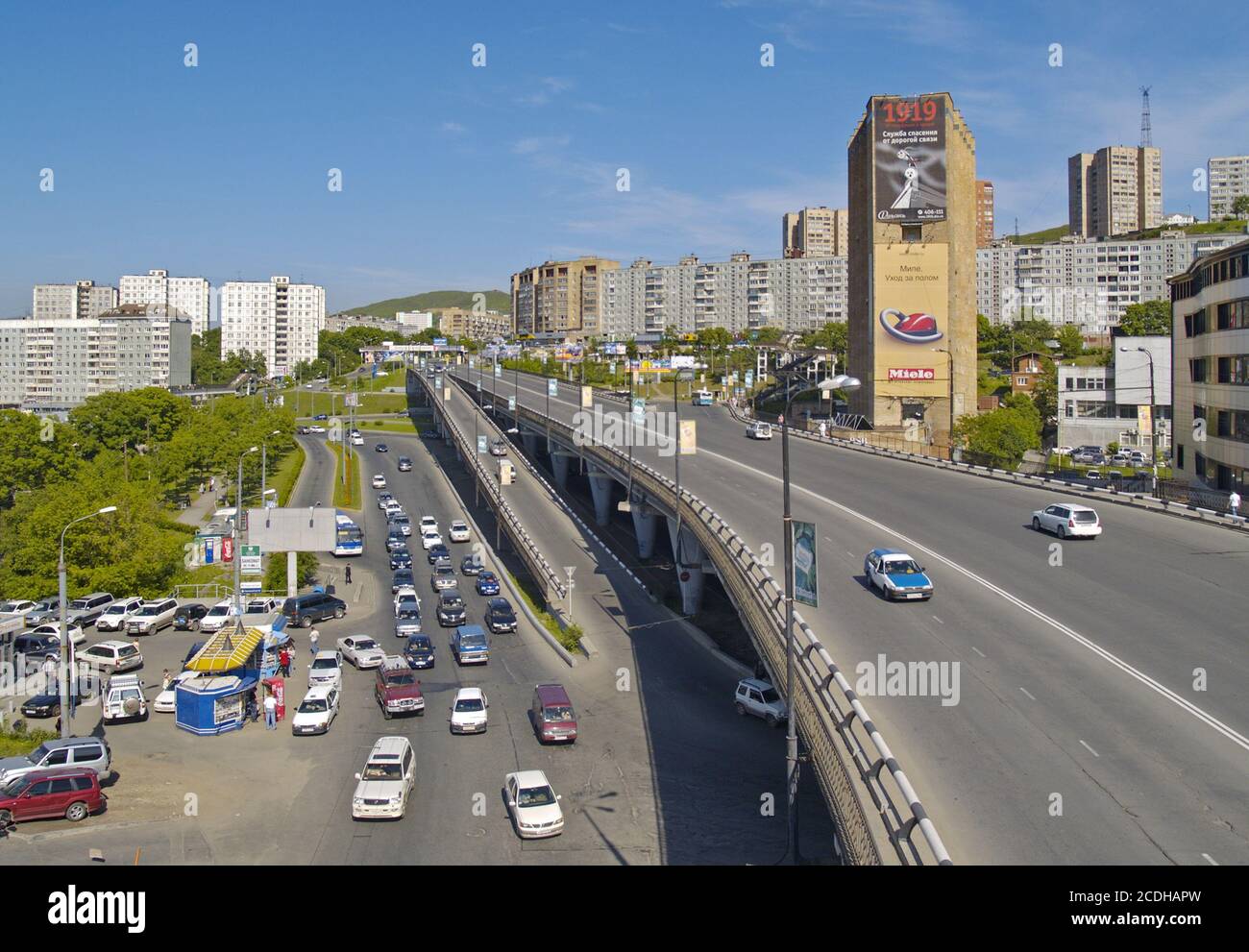 Die Straßen Wladiwostok, Russland Stockfoto