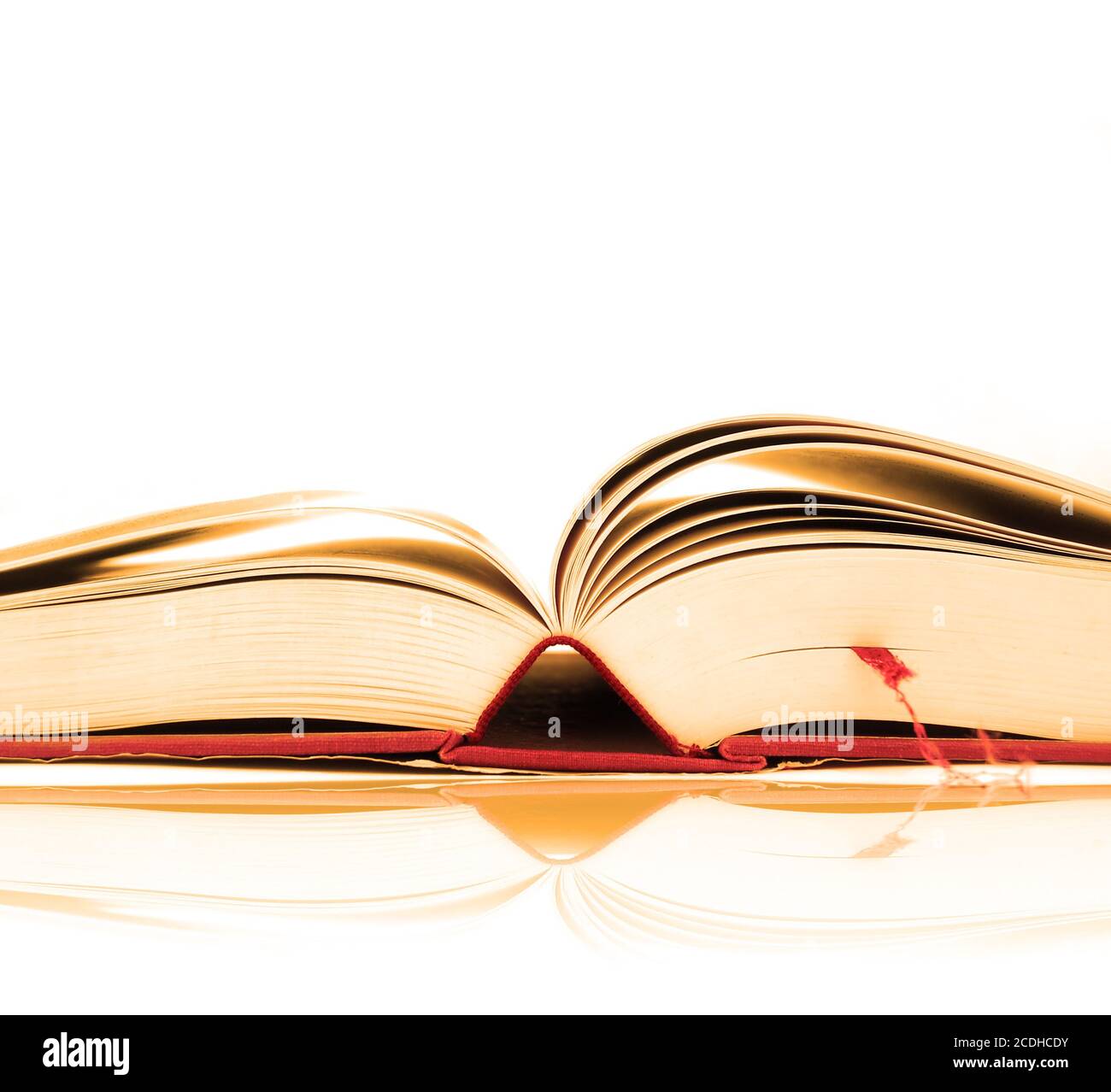 Aufgeschlagenes Buch Stockfoto