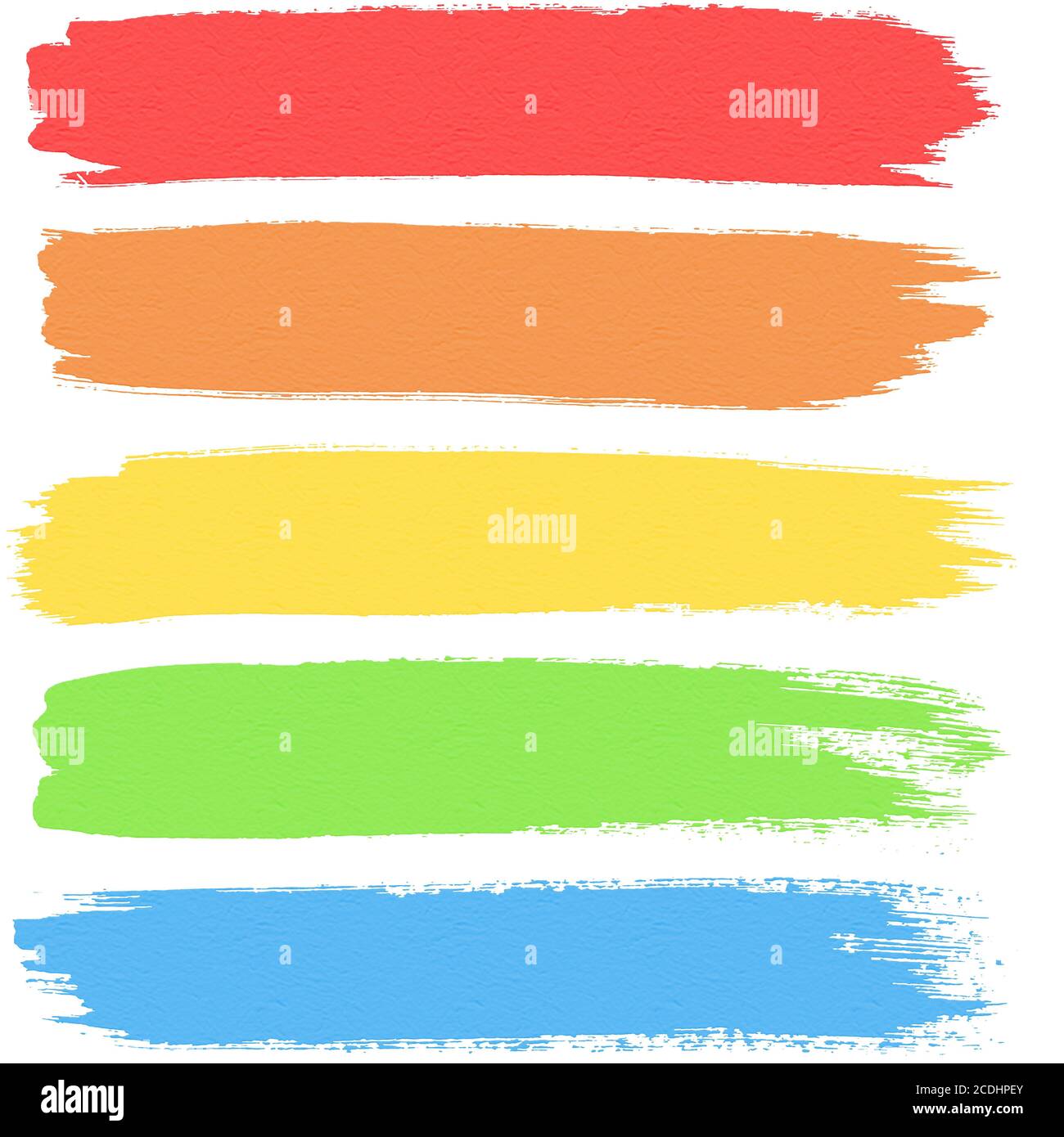 Bunte Aquarell Pinselstriche, waschbar Stockfoto