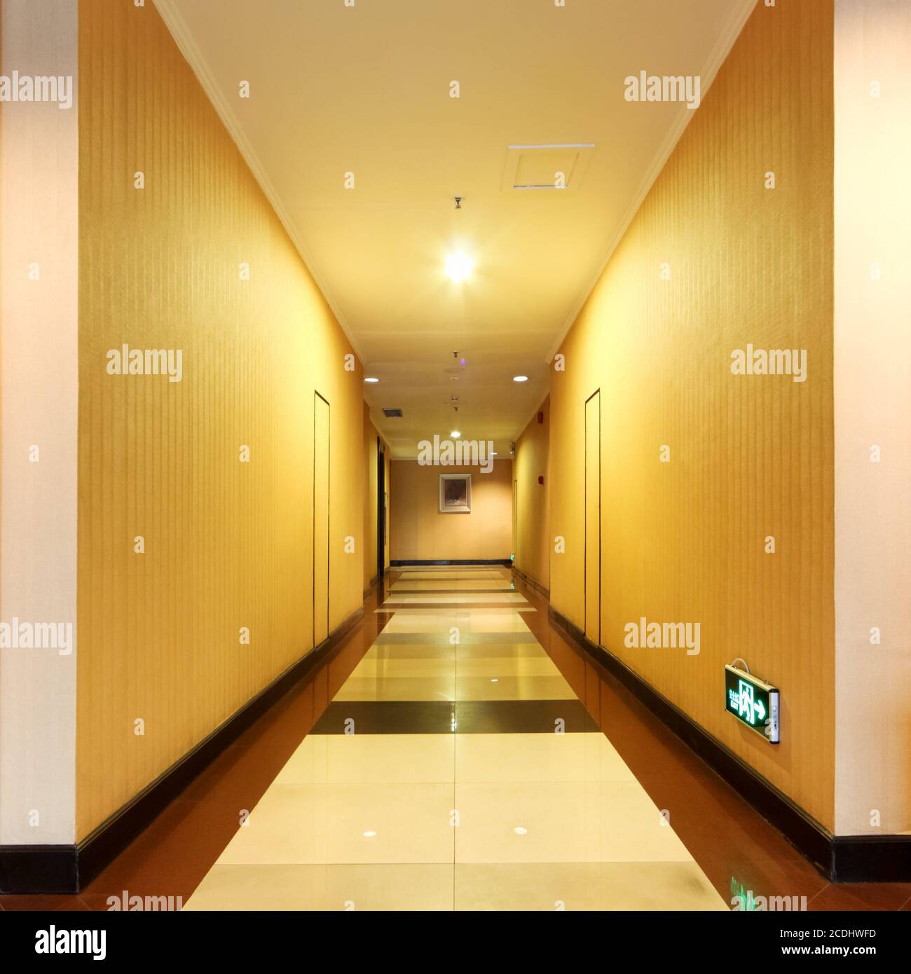 Flur im hotel Stockfoto