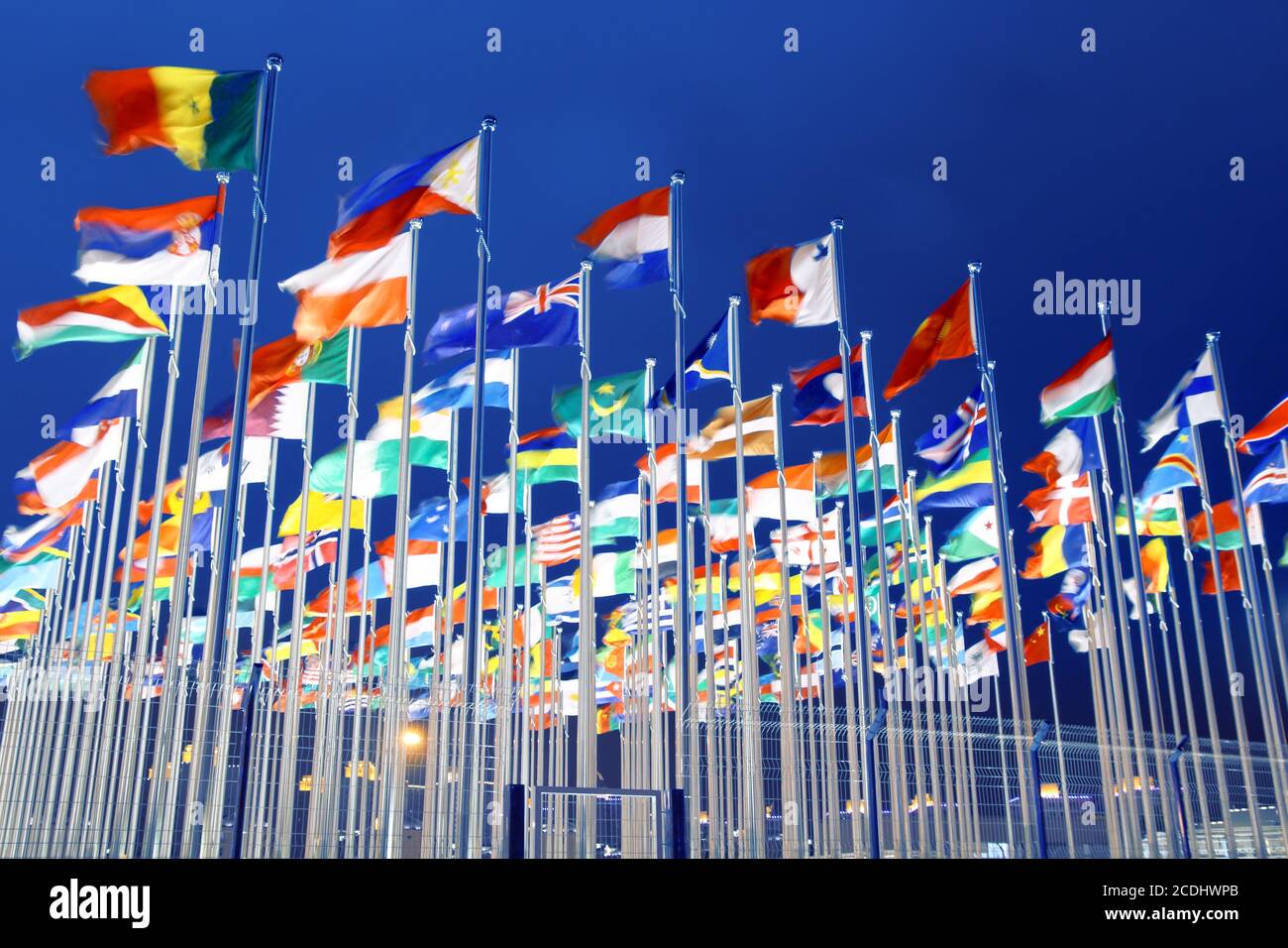 Nationalflaggen Stockfoto