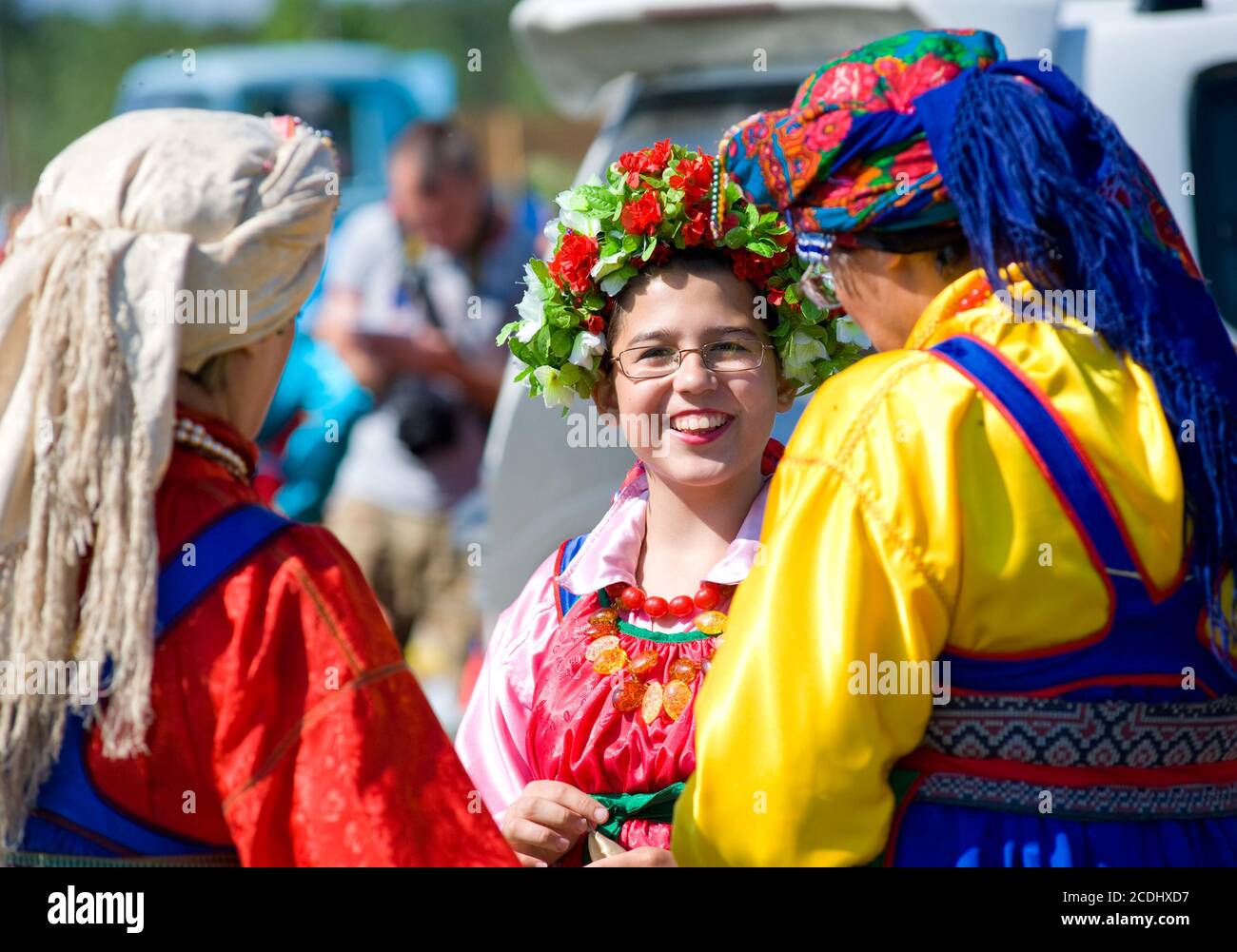 Weltkongress der Mongolen Stockfoto