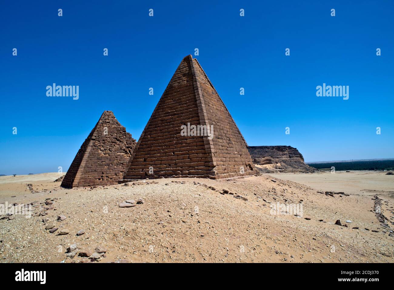 Kush Empire Pyramiden bei Jebel Barkal, Sudan Stockfoto