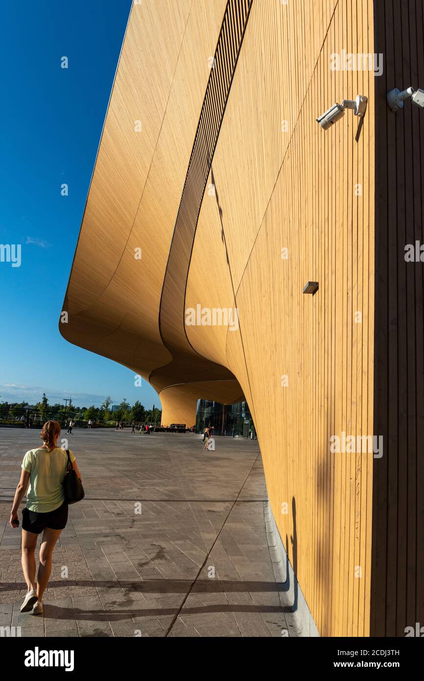 Zentralbibliothek Oodi in Helsinki, Finnland Stockfoto