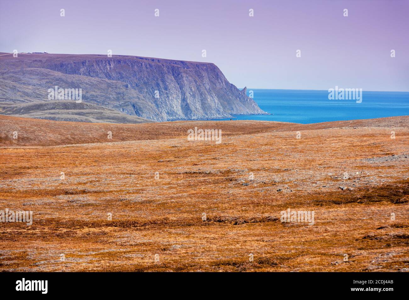 Rocky Barents Küste. Schöne Landschaft, Wildnis. Nordkap. Nordkapp, Norwegen Stockfoto