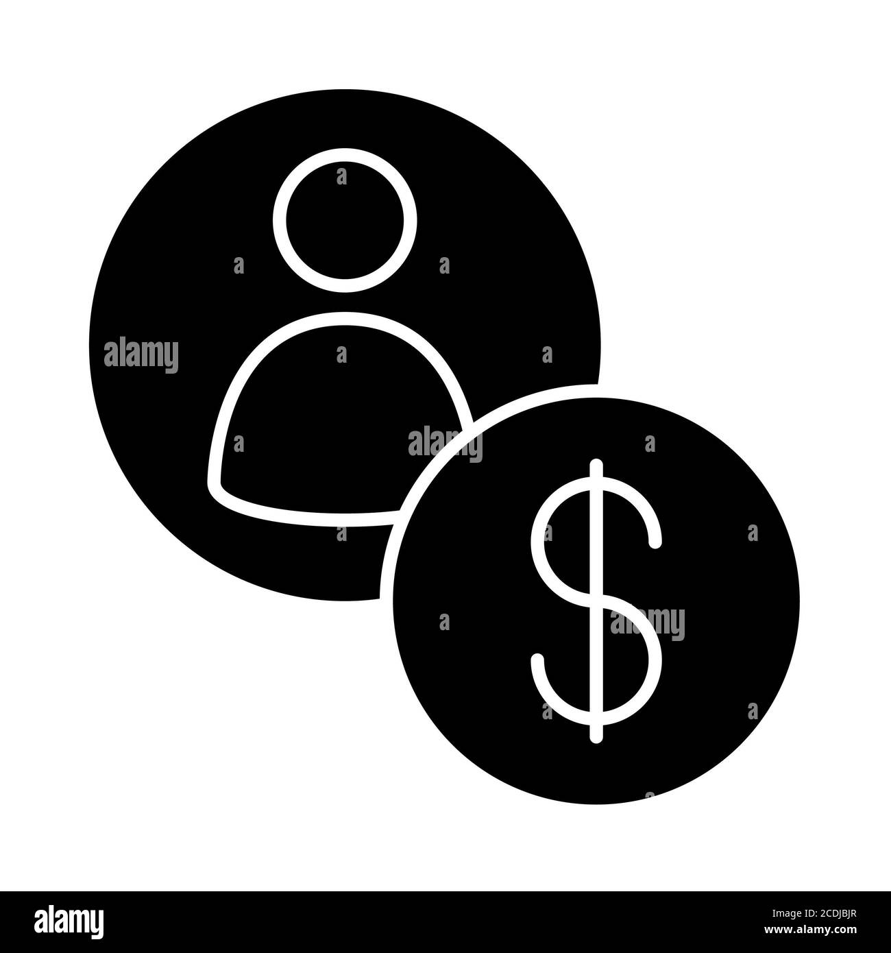 Symbol Für Bankkonto-Banking-Glyphe Stockfoto