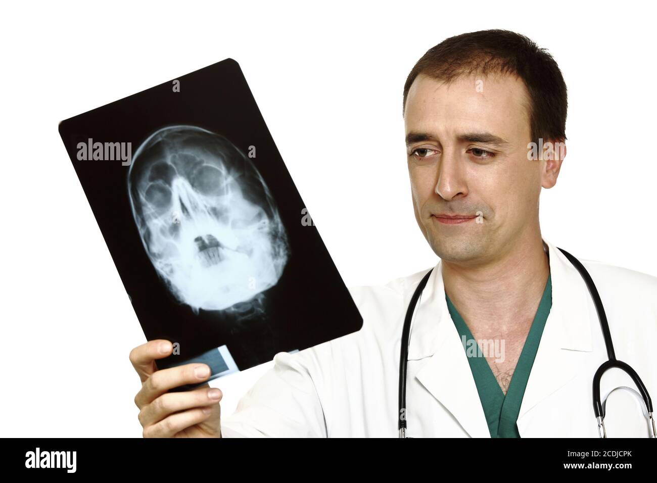 Arzt und Röntgen Stockfoto