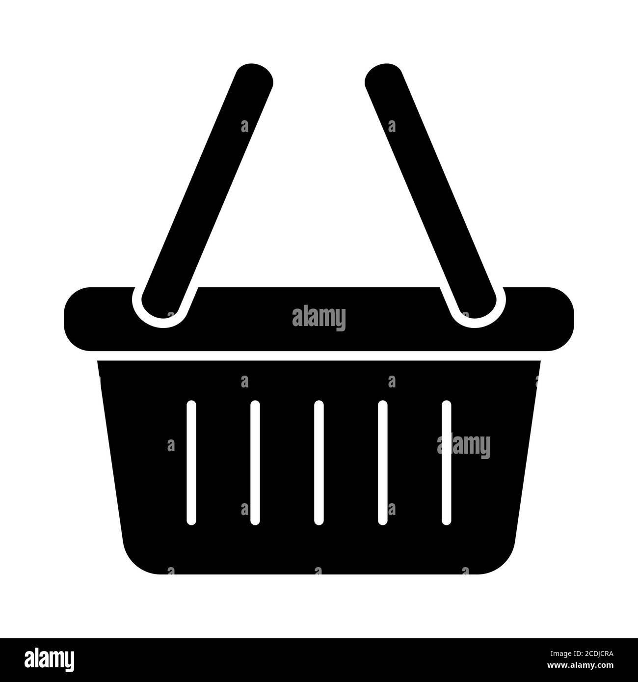 Warenkorb Shopping Glyphen Icons Stockfoto