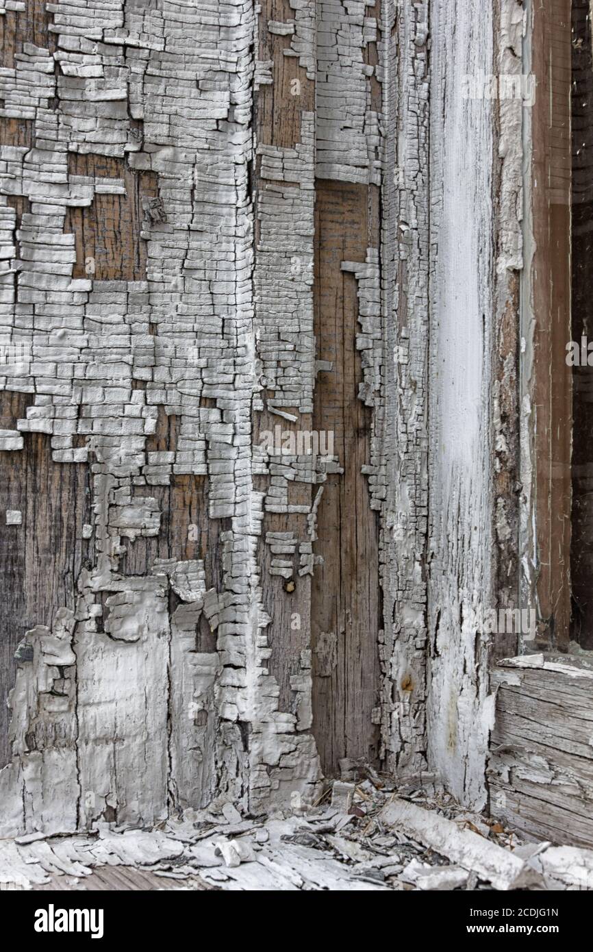 Fensterrahmen mit Bleifarbe Stockfoto