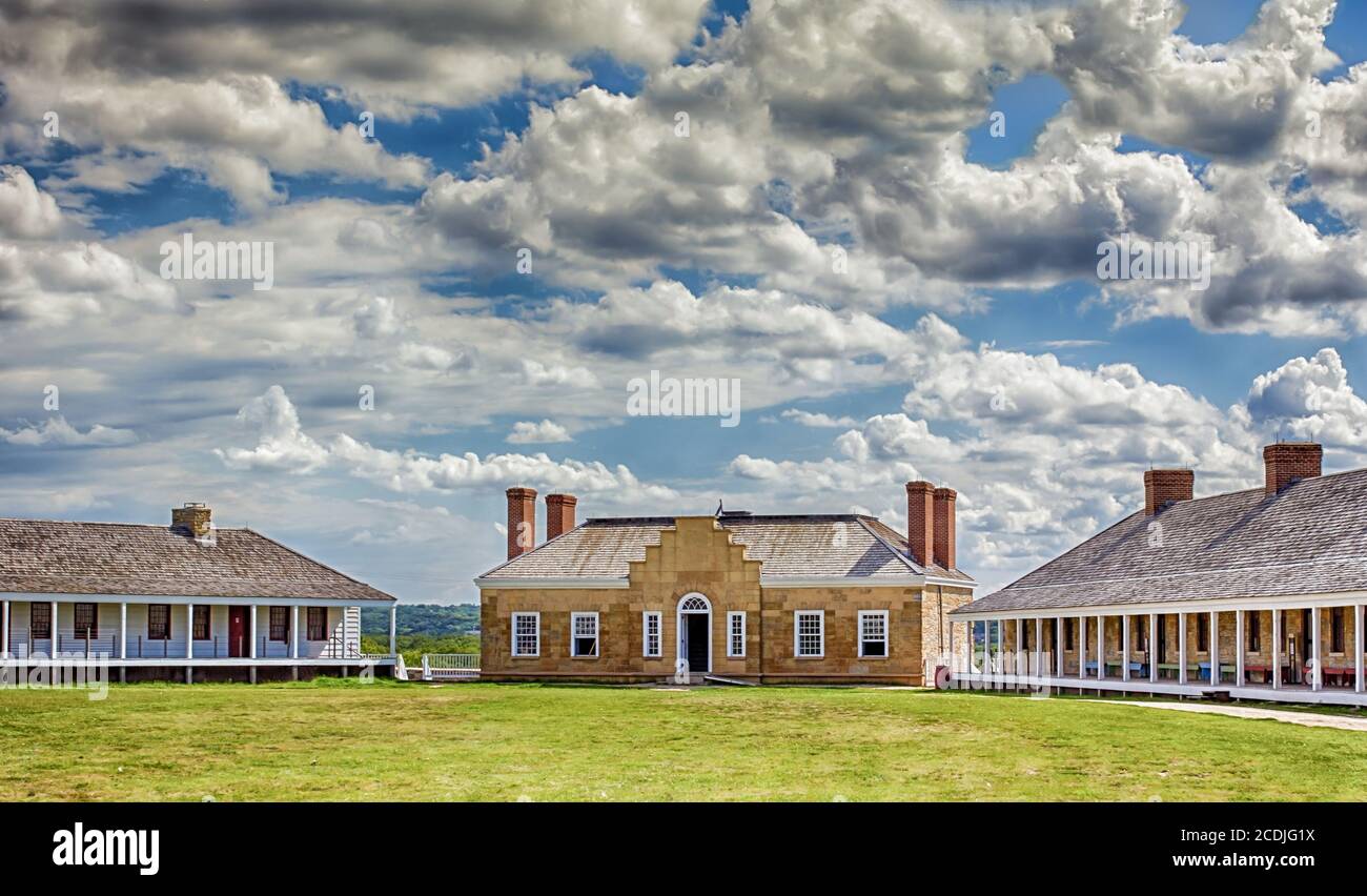 Historisches Fort Snelling Stockfoto