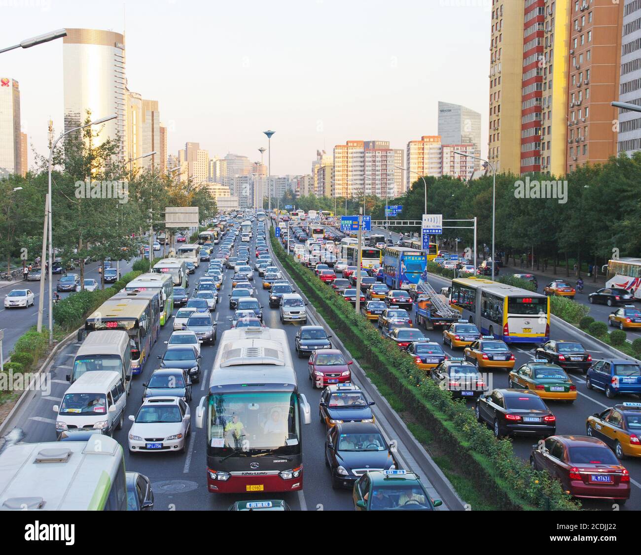 PEKING geschäftige Straße Peking Stockfoto