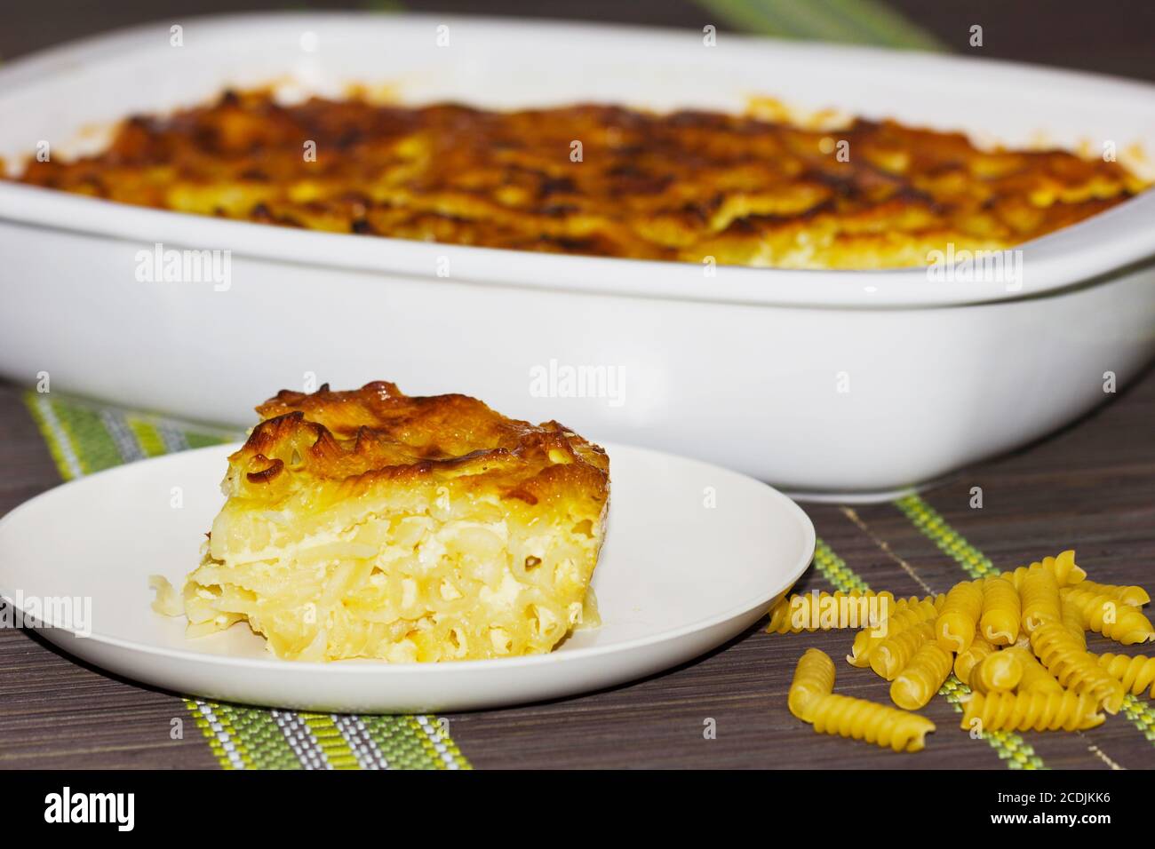 Nudeln Ofen / Pasta Backen Stockfoto