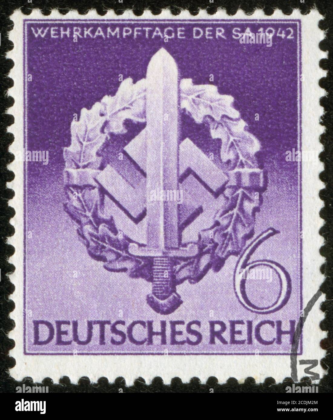 Stempel des faschistischen Deutschland Stockfoto