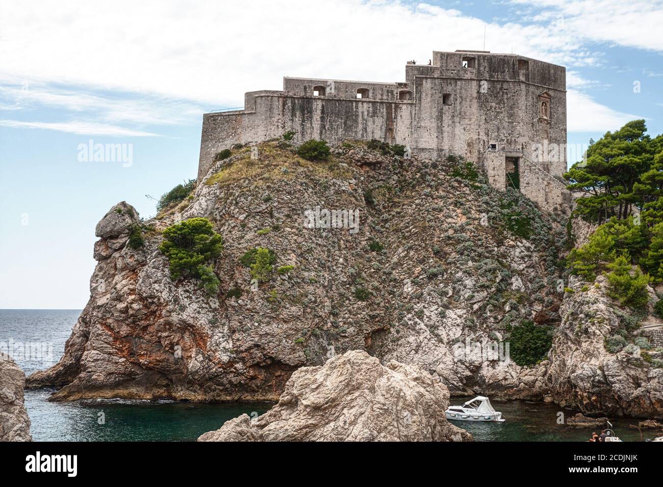 Festung in der Stadt Dubrovnik in Kroatien Stockfoto