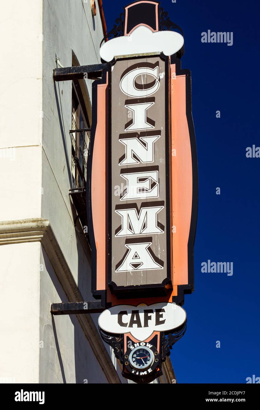 Altmodisches Schild Für Das Filmhaus Stockfoto
