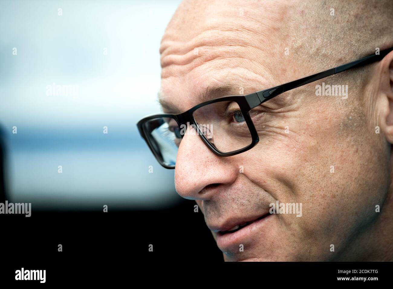 2016 Tour De France Etappe 8. Von Pau nach Bagnères-de-Luchon. Dave Brailsford. Stockfoto