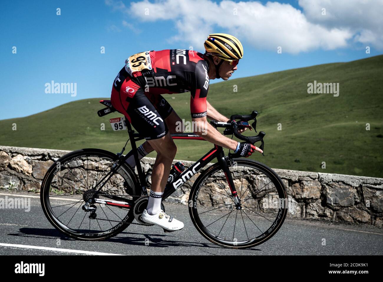 2016 Tour De France Etappe 8. Von Pau nach Bagnères-de-Luchon. Rohan Dennis. Stockfoto