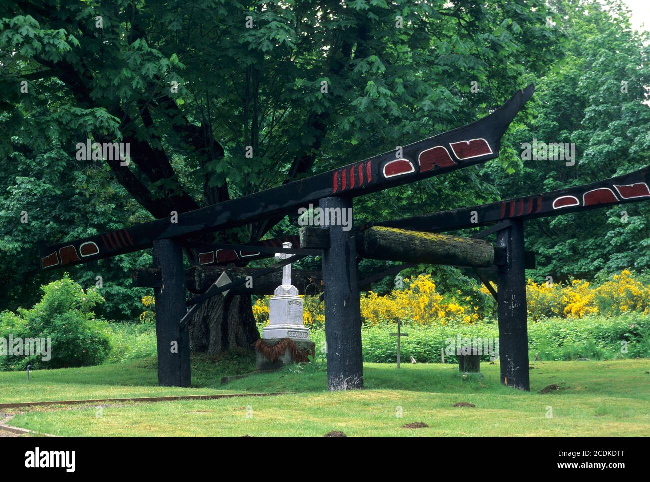 Chief Sealth Grave (Chief Seattle), Suquamish, Washington Stockfoto