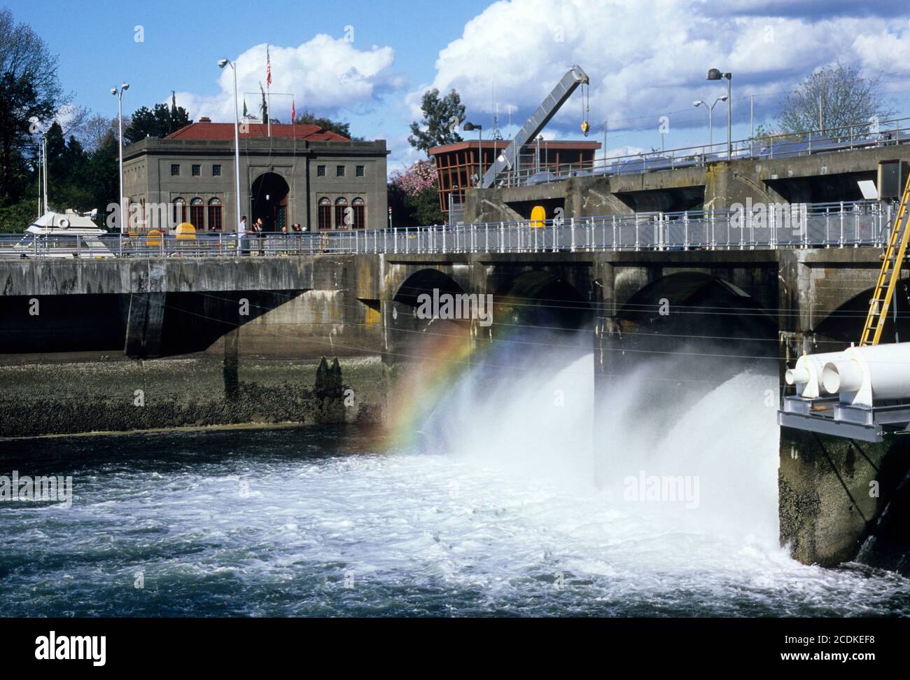 Hiram M. Chittenden Locks (bekannt als Ballard Locks), Seattle, Washington Stockfoto