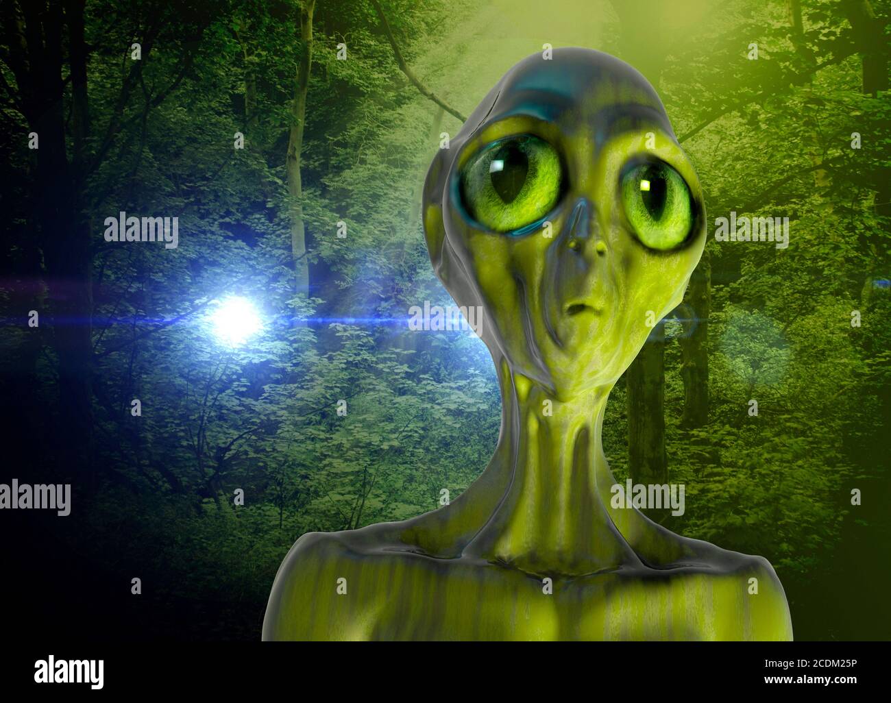 Alien, Illustration. Stockfoto