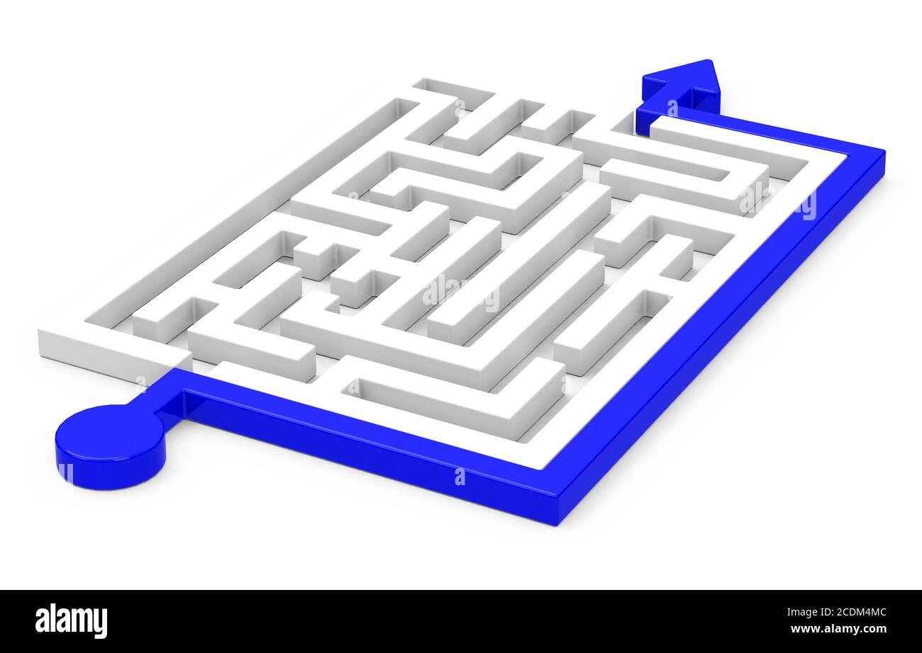 der Lösungsvorgang Stockfoto