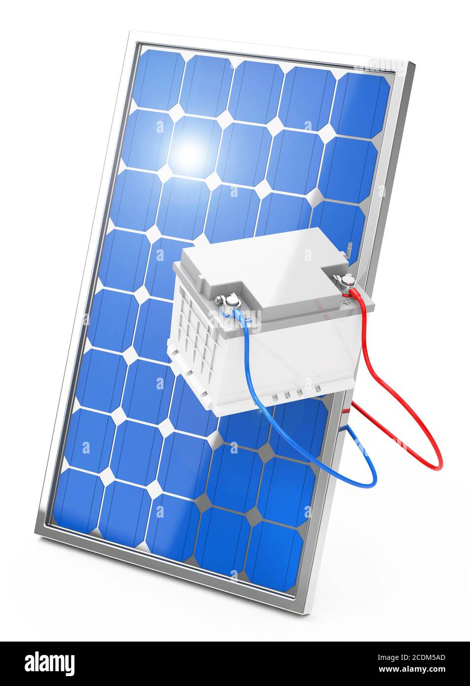 Photovoltaikbatterie Stockfoto