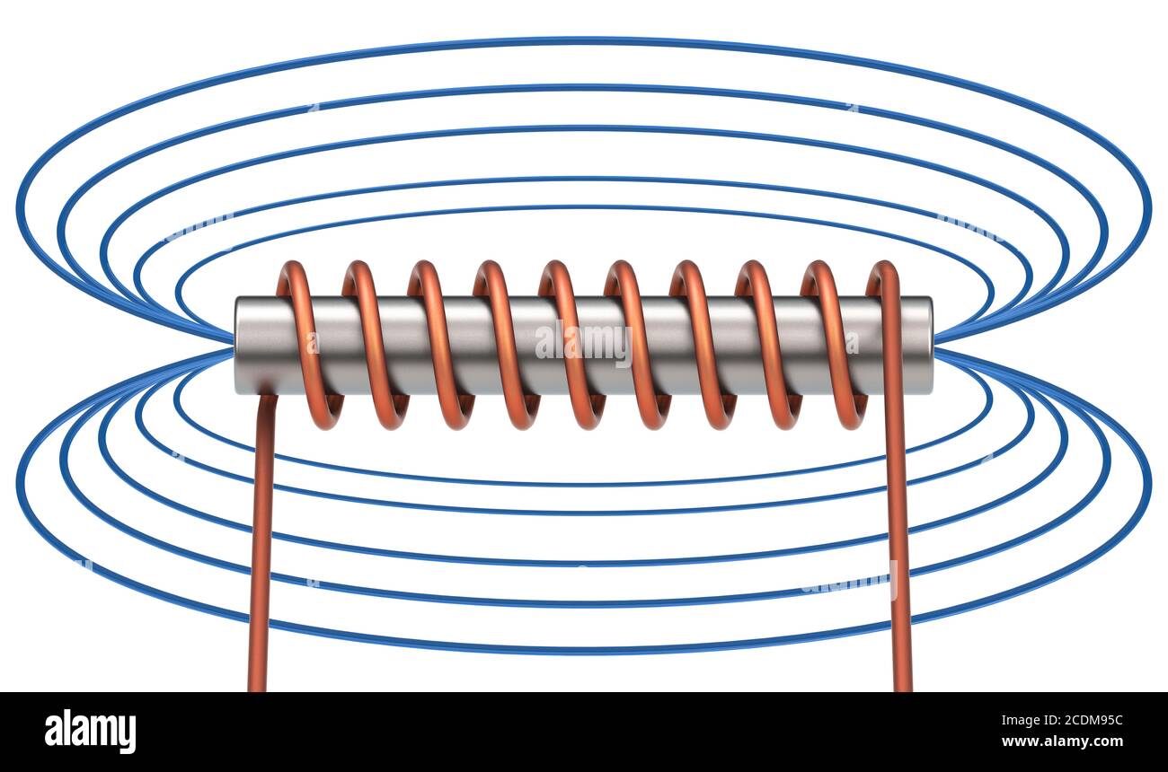 Das elektromagnetische Feld Stockfoto