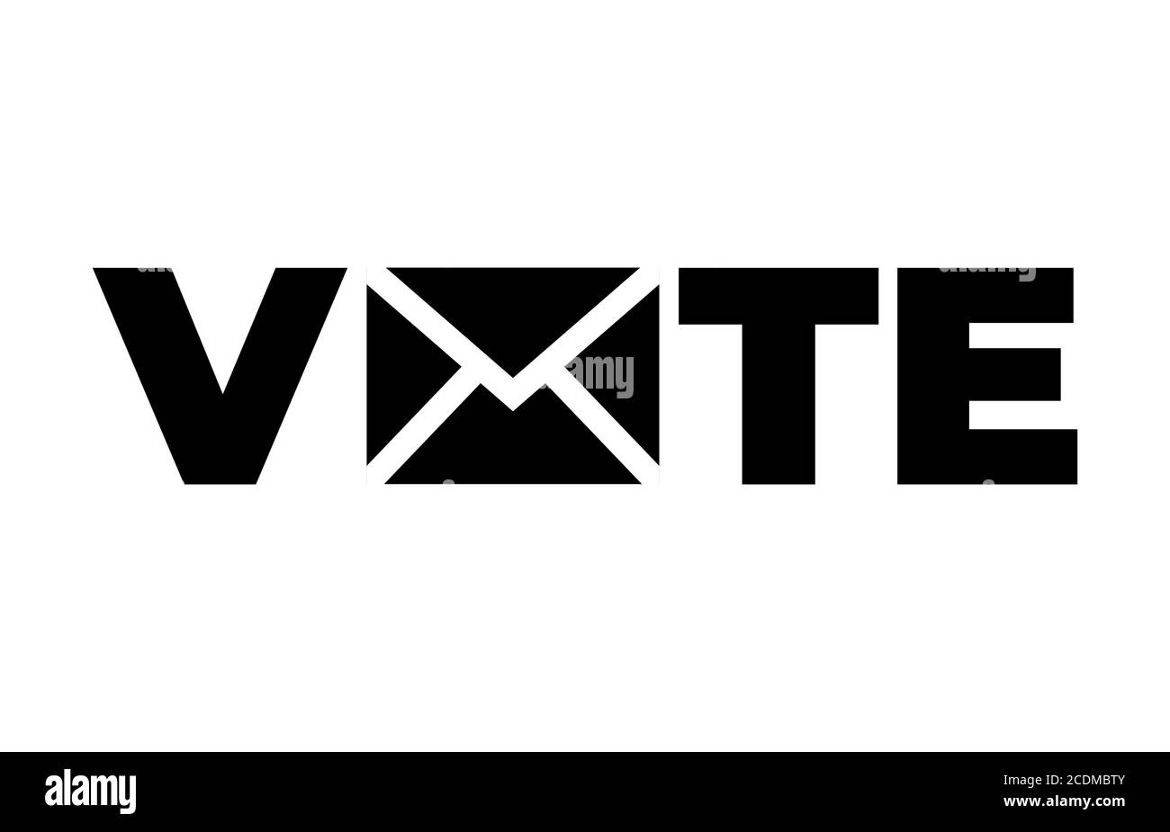 2020 Banner zur Präsidentschaftswahl in den Vereinigten Staaten von Amerika. Wahlbanner Abstimmung 2020 Stock Vektor