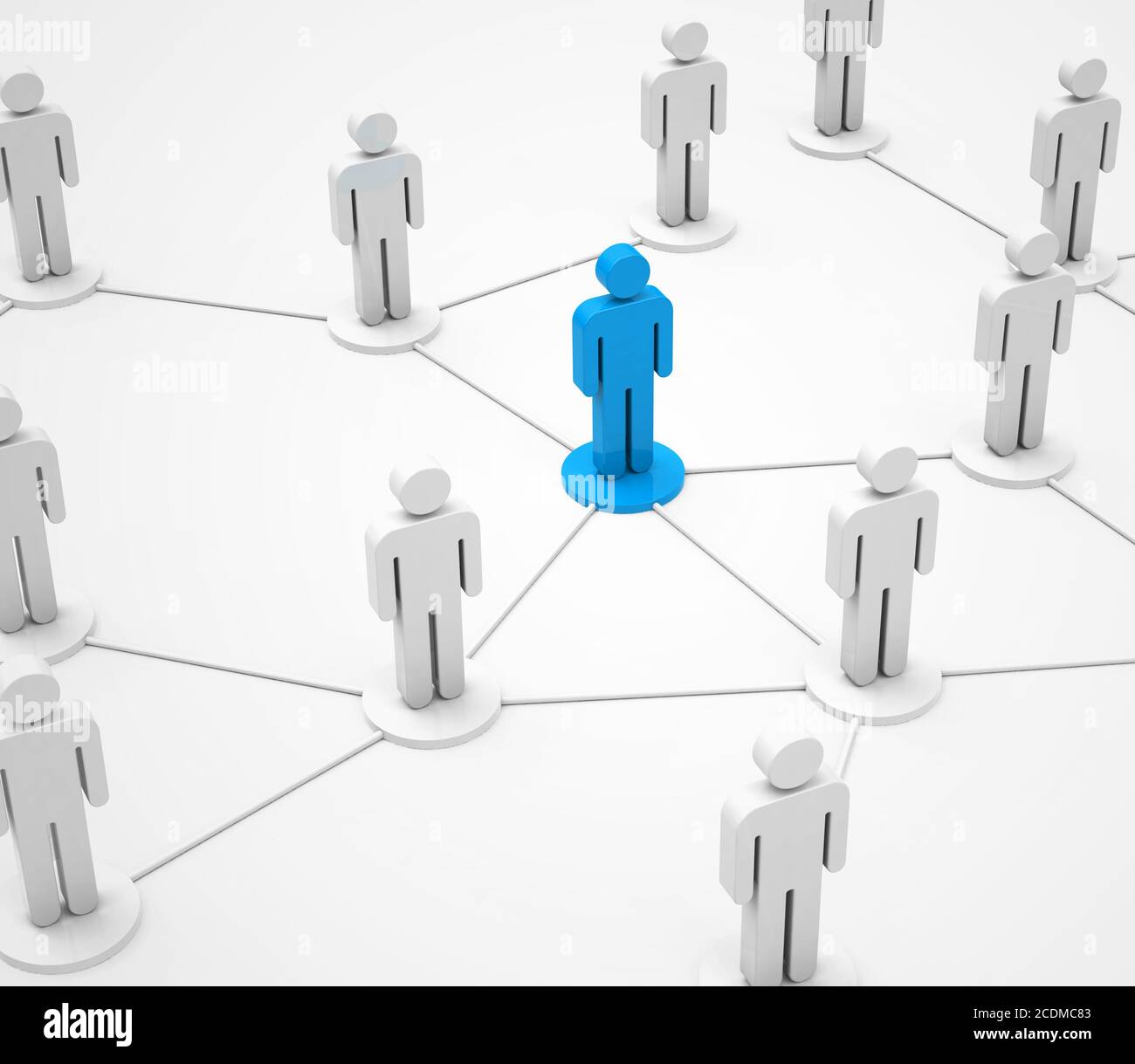 Das soziale Netzwerk Stockfoto