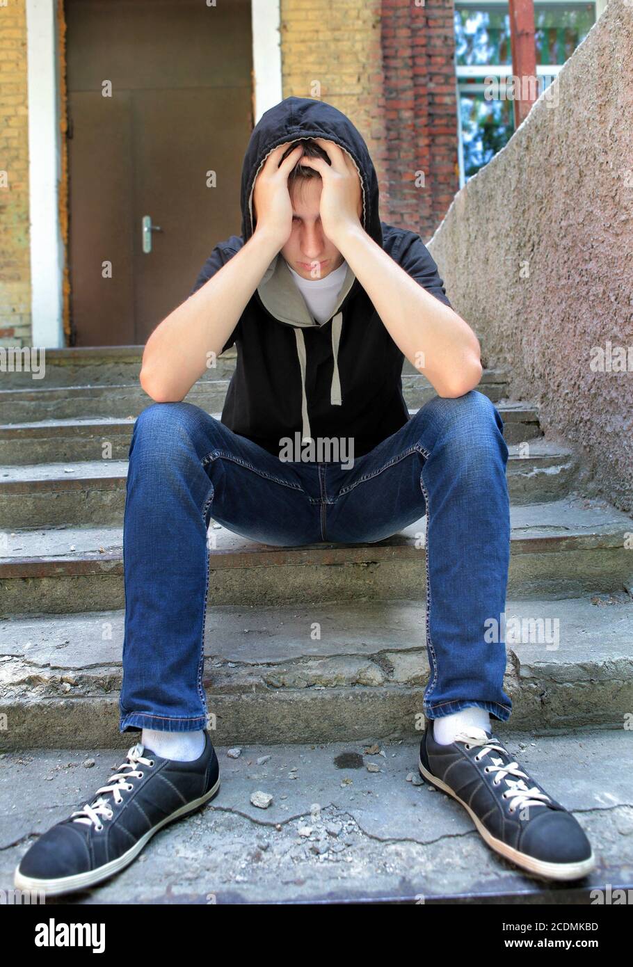 Traurige Teenager Stockfoto