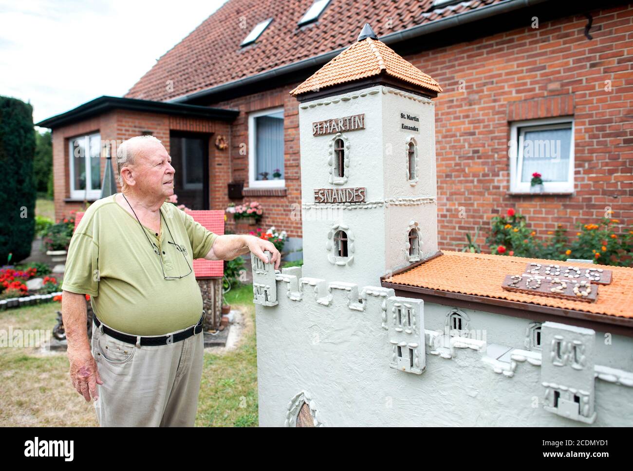 Wedemark, Deutschland. August 2020. Der Modellbauer Albert Diekmann