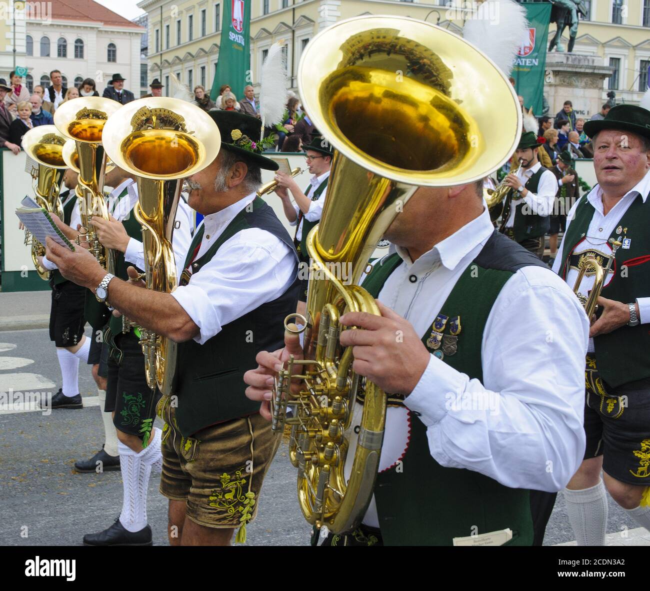 Eröffnungsumzug Oktoberfest in München Stockfoto