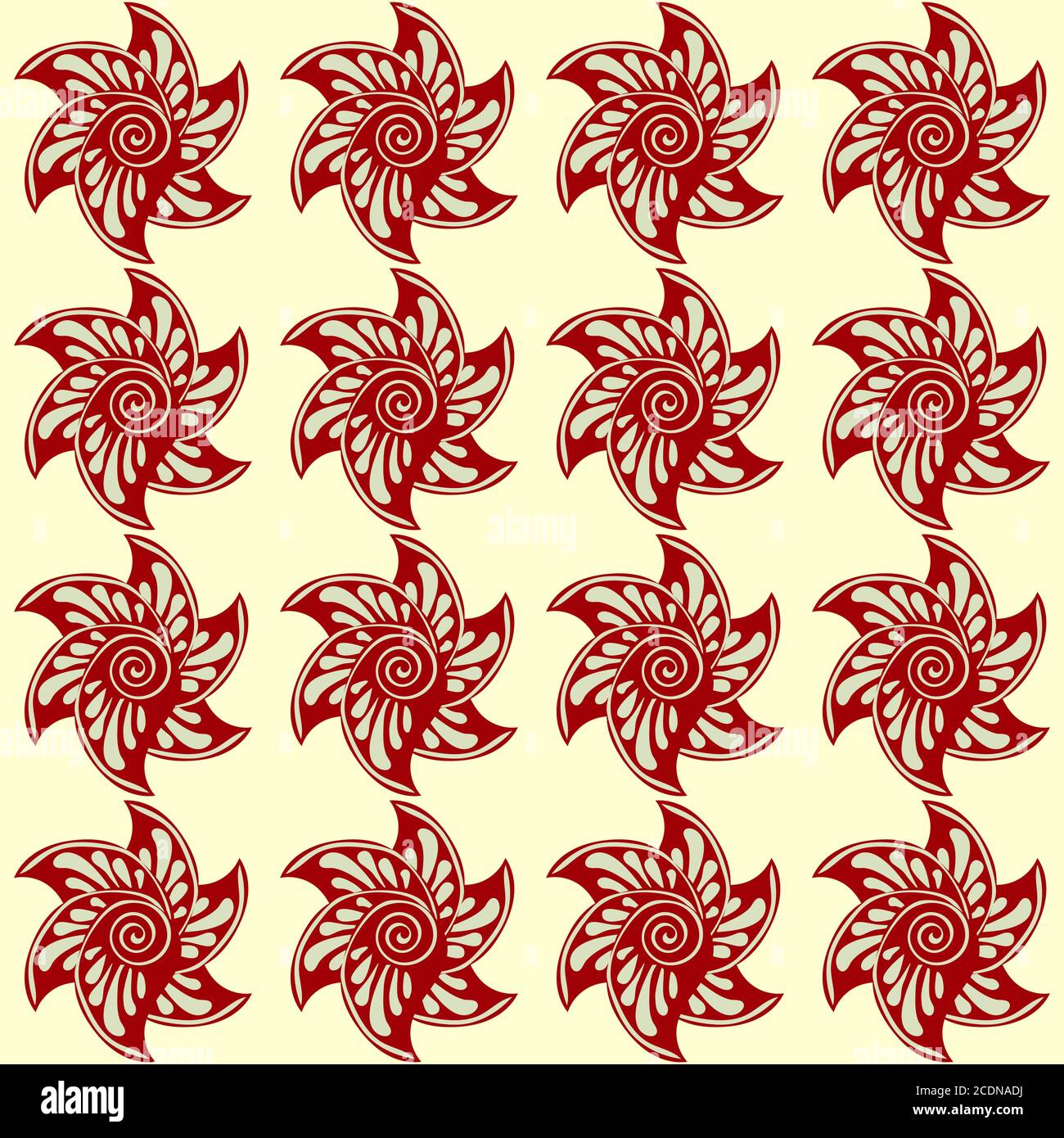 Rote Blumen abstrakten Natürliche nahtlose Muster Hintergrund Stockfoto