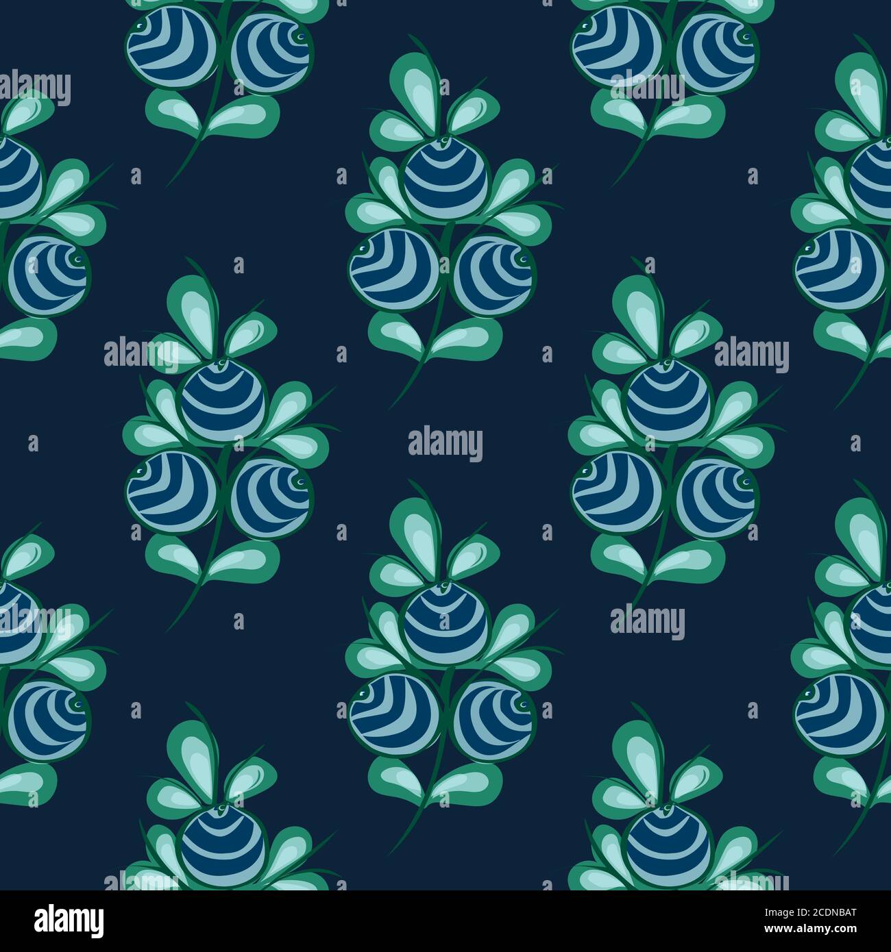 Blaue Beeren nahtlose Muster lieferbar natürlichen Hintergrund Stockfoto