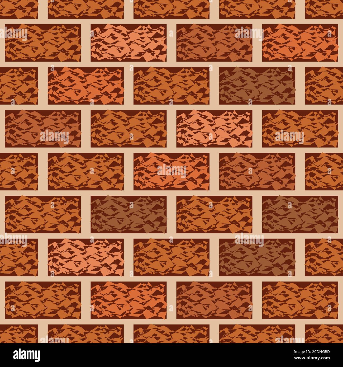 Braun Mauer nahtlose Muster vector Hintergrund Stockfoto