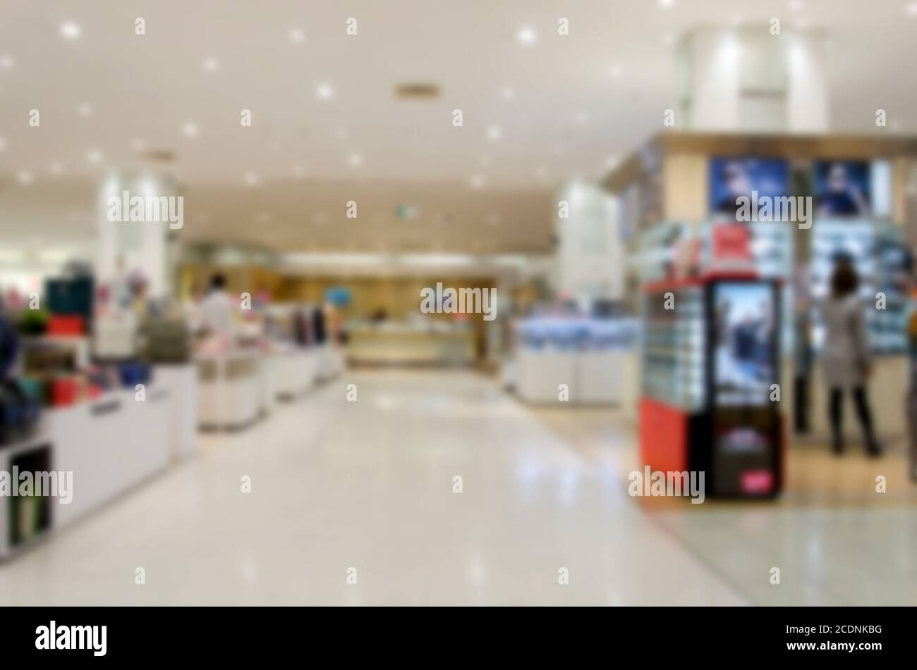 Verwischen Sie Einkaufszentren Stockfoto