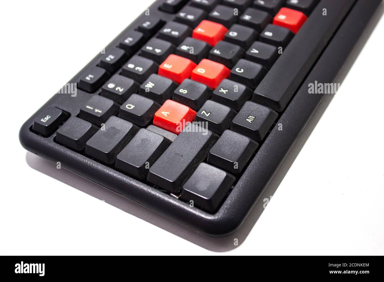Ein Bild der Tastatur Stockfoto