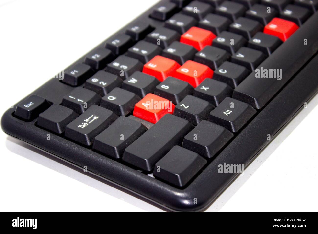 Ein Bild der Tastatur Stockfoto