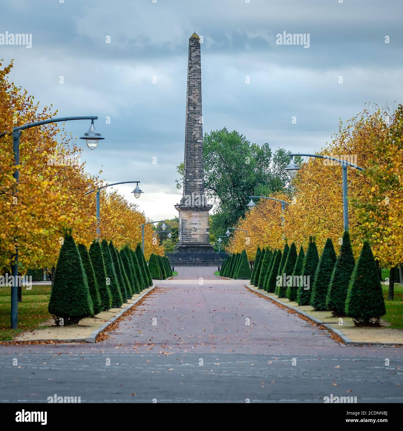 Nelson's Monument, Glasgow Green, Schottland Stockfoto