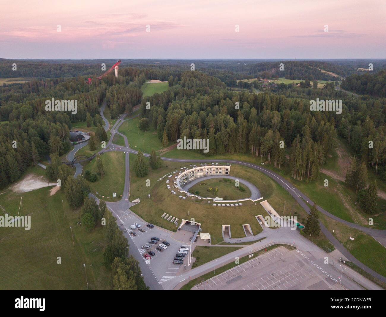 Estnische Natur und Landschaft Stockfoto