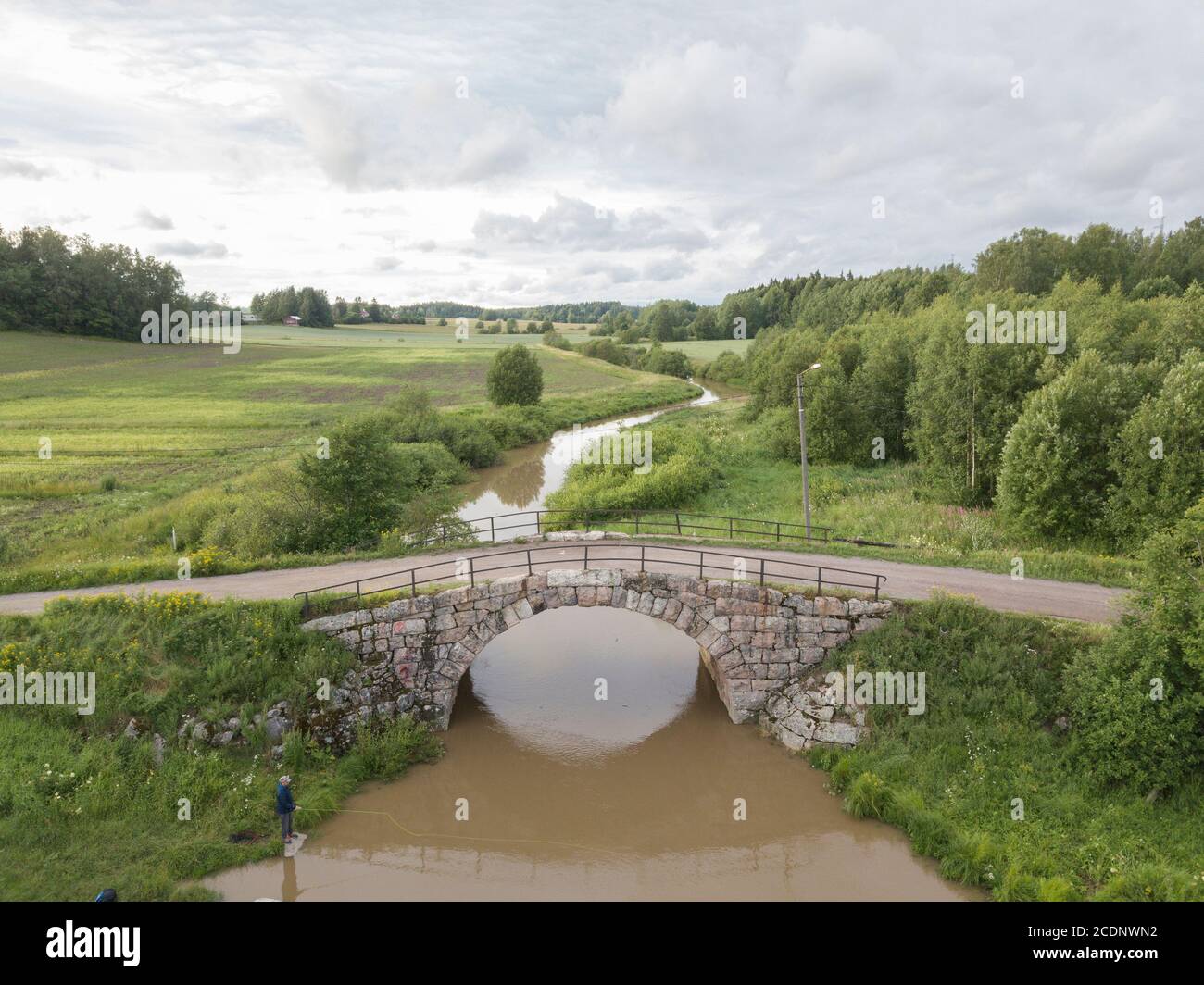 Finnische Landschaft Stockfoto