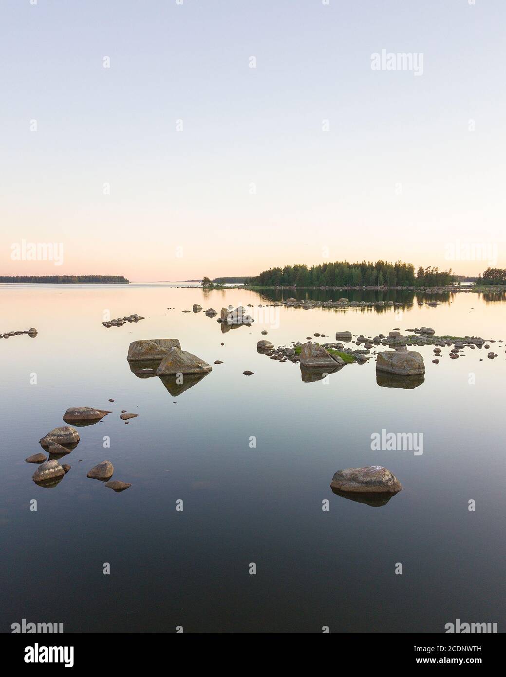 Finnische Landschaft Stockfoto