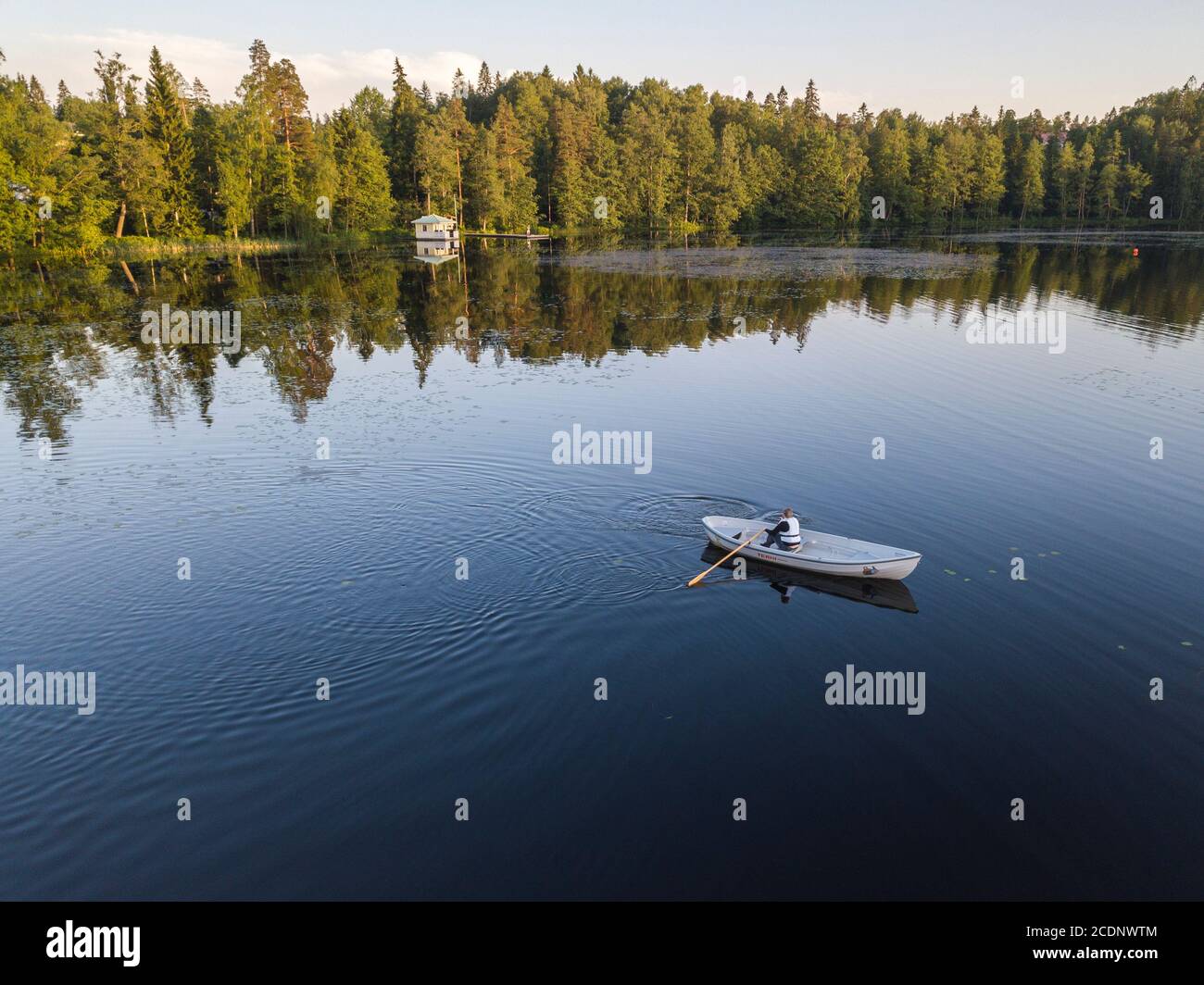 Finnische Landschaft Stockfoto