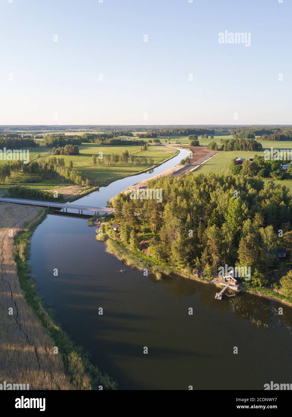 Finnische Landschaft Stockfoto